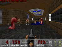 Several monsters attacking in
  PrBoom